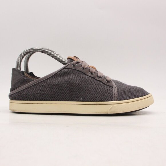 Olukai Pehueali Women's Size US 6.5 Lace Up Gray Mesh Sneakers Shoes - Picture 1 of 9